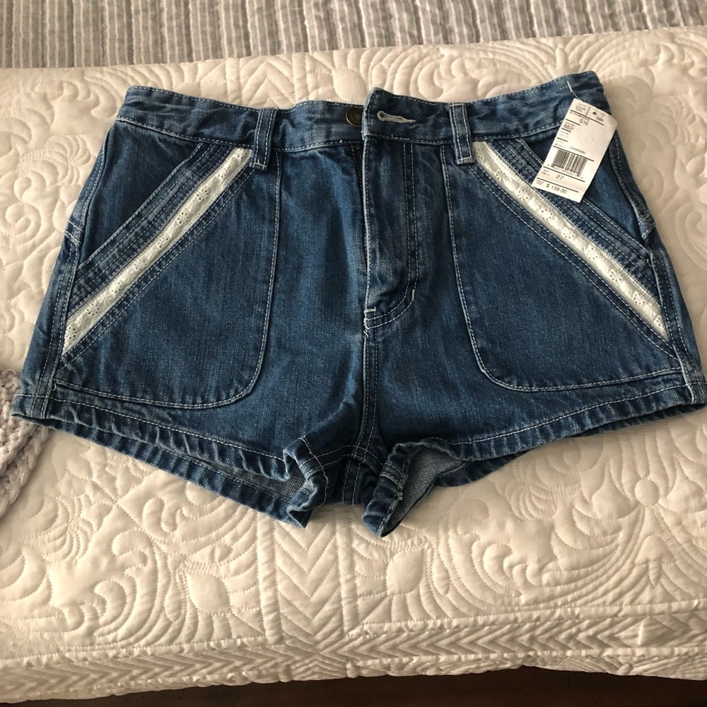 Free people denim shorts